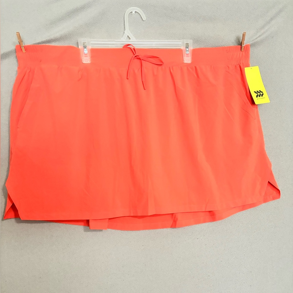 All In Motion orange skort, 3XL new with tags